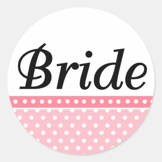 Bride Wedding Stickers (Vorderseite)