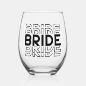 Bride  weinglas ohne stiel (Vorderseite)