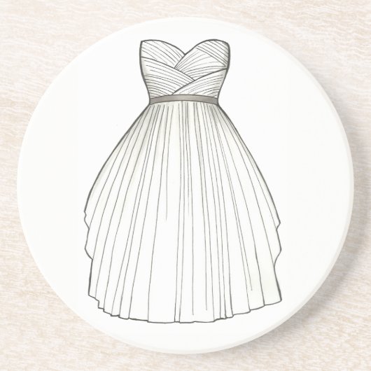 BRIDE White Bridal Gown Wedding Princess Dress Getränkeuntersetzer (Vorne)