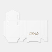 Bride White Gold Skript Kalligrafie stilvolle chic Geschenkschachtel (Ungefaltet)