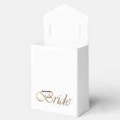 Bride White Gold Skript Kalligrafie stilvolle chic Geschenkschachtel (Geöffnet)