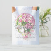 Bride White Lace Blume Bouquet Wedding Richtung Einladung (Stehend Vorderseite)