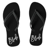 Bride White Script Badesandalen (Fußbett)