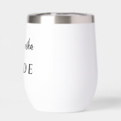 Bride Wine Tumbler (Rückseite)