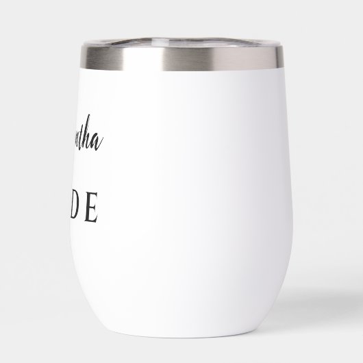 Bride Wine Tumbler (Rückseite)