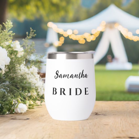 Bride Wine Tumbler (Hochzeit)