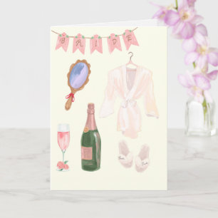 Bride wird bereit Hochzeit Karte