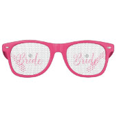 Bride-with-gold-Blume-pink2 Sonnenbrille (Vorderseite)