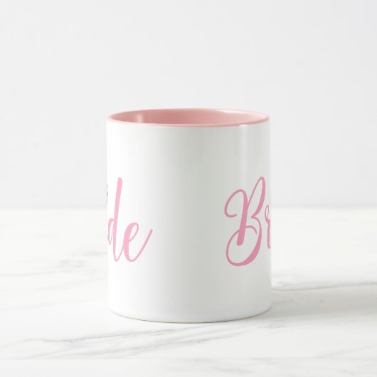 Bride-with-gold-Blume-pink2 Tasse (Zentrum)