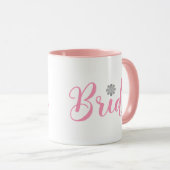 Bride-with-gold-Blume-pink2 Tasse (VorderseiteRechts)