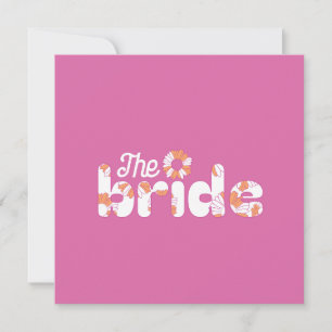 Bride Word Design, Boho-Hippie-Junggeselinnen-Absc