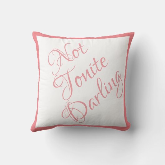 Bride Yes Darling Pink Script Chic Wedding Kissen (Rückseite)