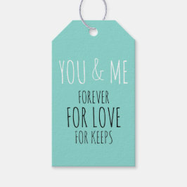 BRIDE you and me forever Wedding Suite Party Geschenkanhänger