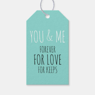 BRIDE you and me forever Wedding Suite Party Geschenkanhänger