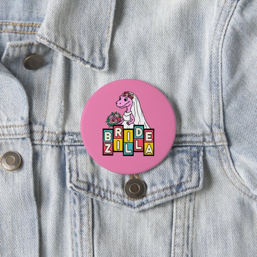 Bride Zilla Retro Button (Beispiel)
