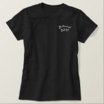 Bridemaid bestickte Shirts der Hochzeitsfeier<br><div class="desc">Bridemaid bestickte T - Shirt der Hochzeitsfeier</div>