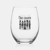 bridemaids coven bachelorette party weinglas ohne stiel (Rückseite)