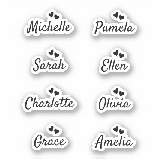 Bridemaids Gift-box Custom-Cut Vinyl Sticker (Vorderseite)