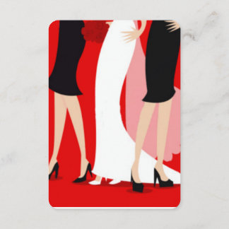 Briden und Bridesmaier Einladung