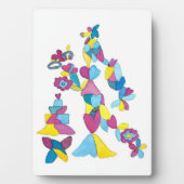 Bridenkarikatur auf einem 12x18 mit Elasel-Rahmen Fotoplatte (Vorderseite)