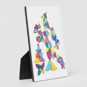 Bridenkarikatur auf einem 12x18 mit Elasel-Rahmen Fotoplatte (Seite)