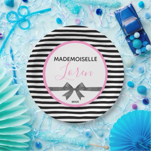 BRIDEParisian Theme Couture Shower Party Pappteller (Party)