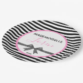 BRIDEParisian Theme Couture Shower Party Pappteller (Schrägansicht)