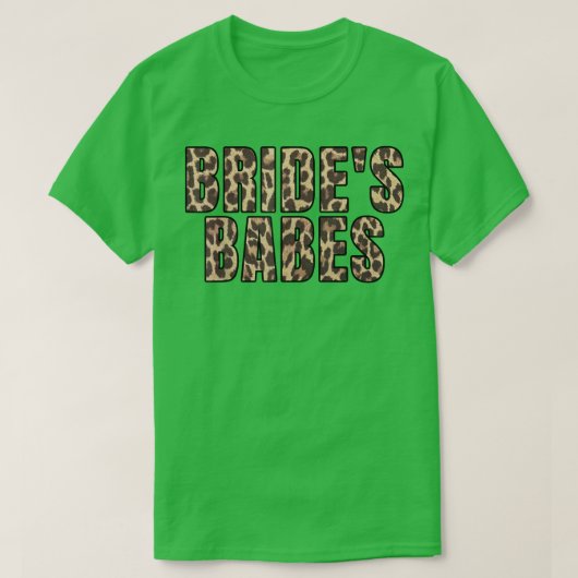 Bride's Babes Leopard Bridal Junggeselinnen-Abschi T-Shirt (Design vorne)