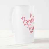 Brides Babes Wedding Mattglas Bierglas (Vorderseite Links)