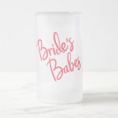 Brides Babes Wedding Mattglas Bierglas (Mittel)