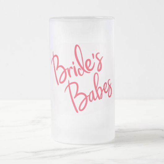 Brides Babes Wedding Mattglas Bierglas (Mittel)