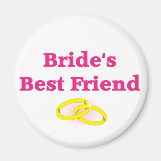 Brides bester Freund Magnet (Vorne)