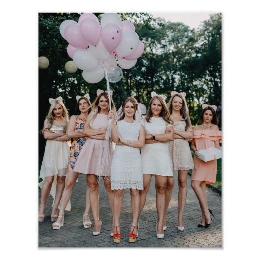 Bride's Besties Wedding Bridesmaids DIY Foto hinzu (Vorne)