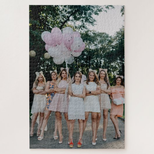 Bride's Besties Wedding Bridesmaids DIY Foto hinzu Puzzle (Vertikal)