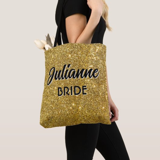 Bride's Bling! Custom cute Wedding attendant Tasche (Von Nahem)