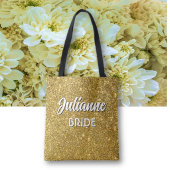 Bride's Bling! Custom cute Wedding party Tasche