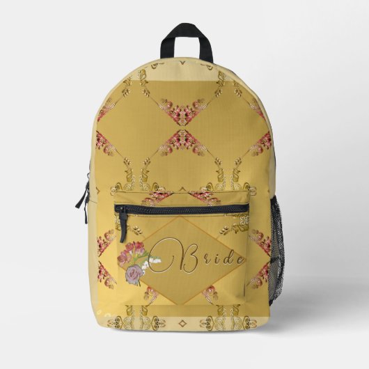 Brides Blumenbeutel Bedruckter Rucksack (Vorderseite)