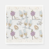 Bride's Bridal Shower  Serviette (Vorderseite)