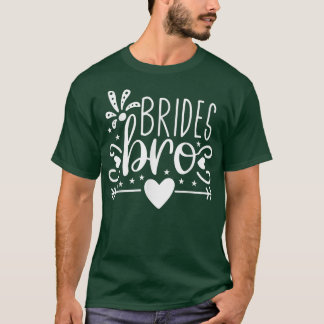 Brides Bro Arrow Heart Wedding Party und Bachelore T-Shirt