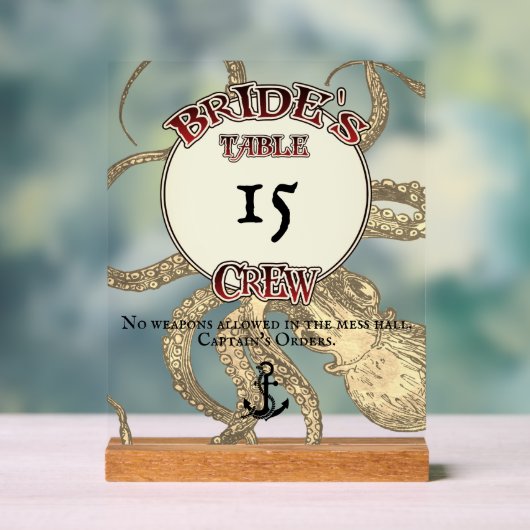 Bride's Crew Acrylschild (Neutral)