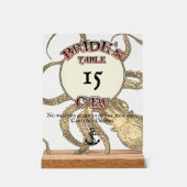 Bride's Crew  Acrylschild (Vorderseite)