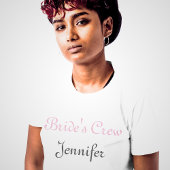 Brides Crew Anpassbarer Name T-Shirt