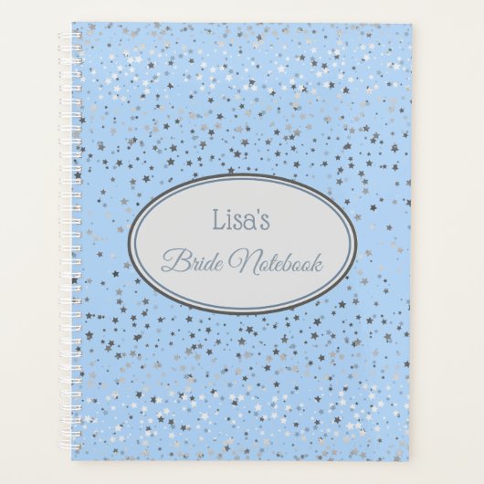 Brides Custom Wedding Planner Notebook-Aqua Blue Planer (Vorderseite)