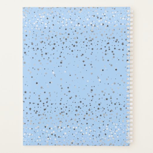 Brides Custom Wedding Planner Notebook-Aqua Blue Planer (Rückseite)