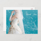 Bride's Dankeschön Karte (Vorne/Hinten)