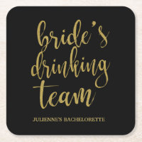 Bride's Drinking Team Lieblicher Glitzer Bachelore