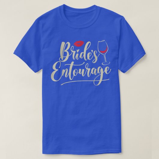 Bride's Entourage, Bridesmaid Vorschlag Geschenk, T-Shirt (Design vorne)