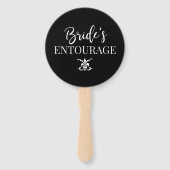 Bride's Entourage | Hochzeitsprogramm für Bridesma Fächer (Vorderseite)