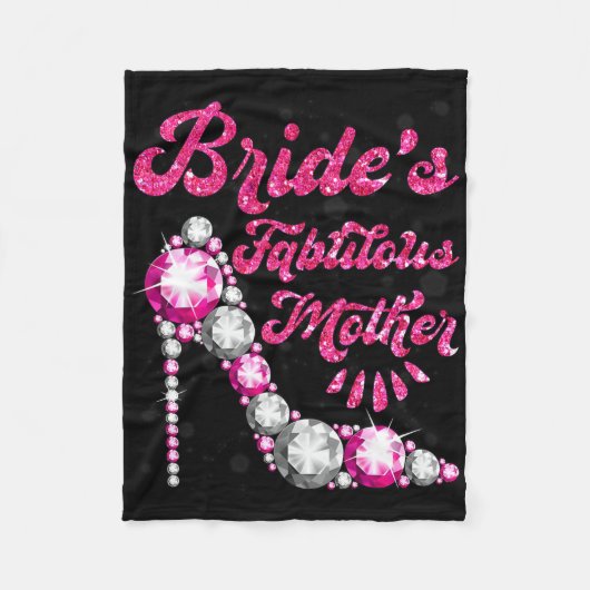 Bride's fabelhafte Mutter glückliche Hochzeit Marr Fleecedecke (Vorderseite)