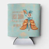 Bride's Final Show Art Deco Showgirl Bachelorette Dosenkühler (Vorderseite)